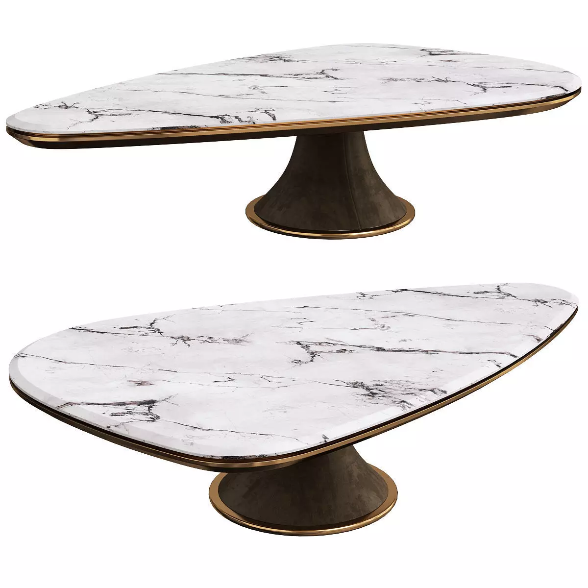 GEHRY COFFEE TABLE BY GIUSEPPE VIGANO Low-poly 3D model_0