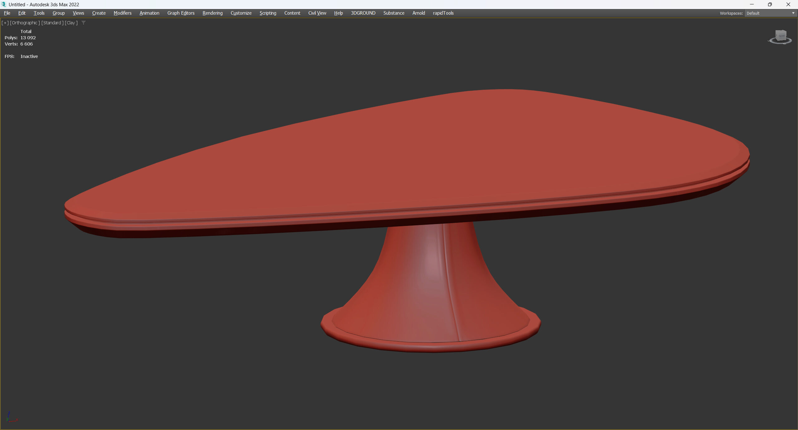 GEHRY COFFEE TABLE BY GIUSEPPE VIGANO Low-poly 3D model_3