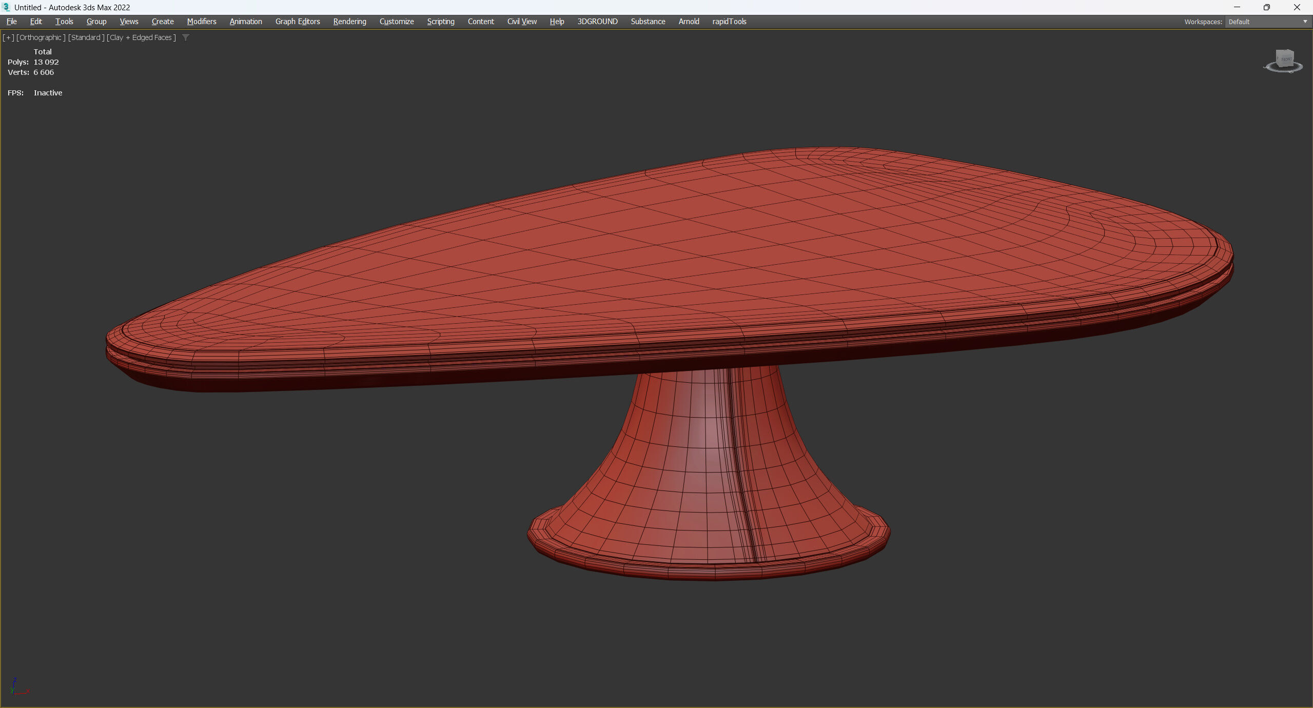 GEHRY COFFEE TABLE BY GIUSEPPE VIGANO Low-poly 3D model_4