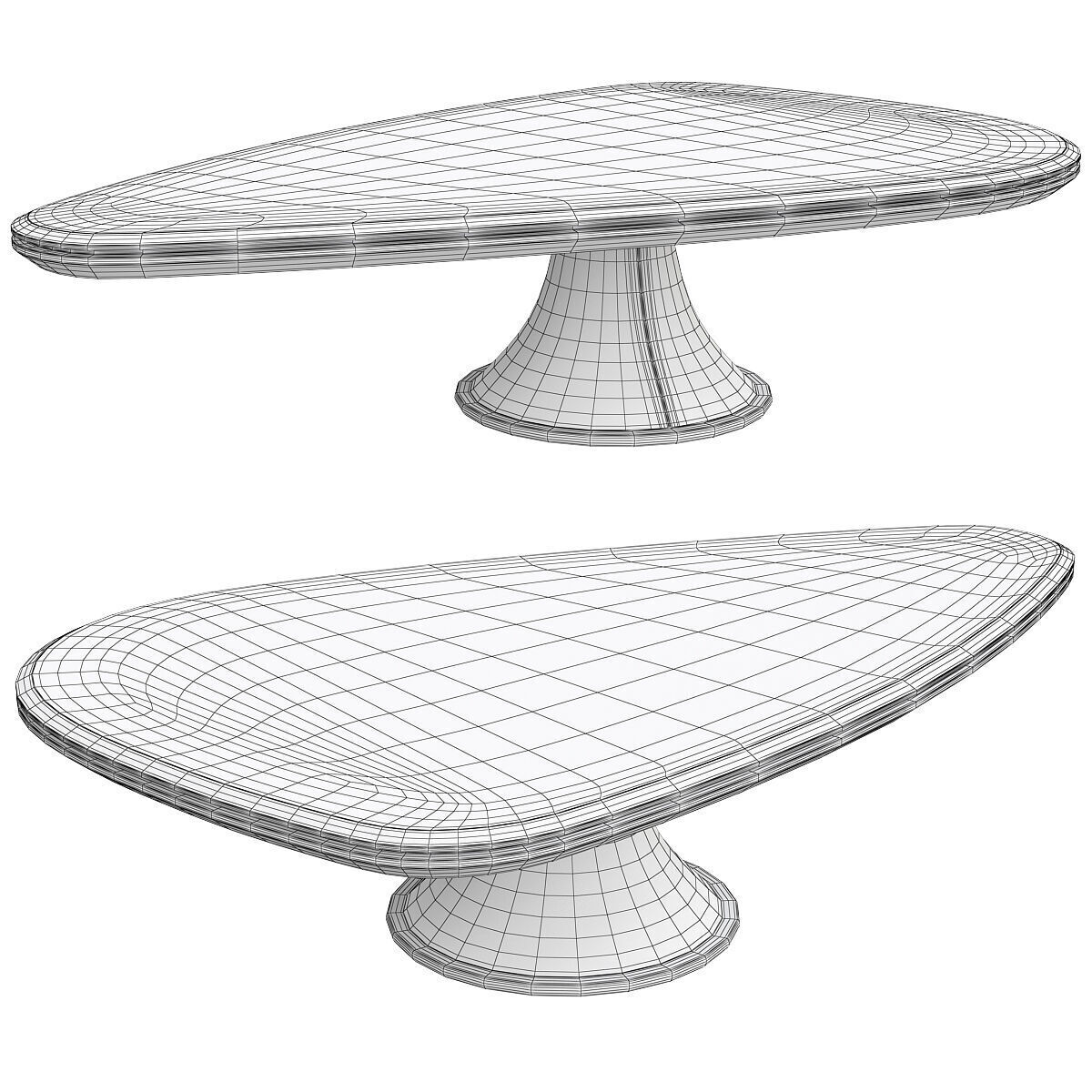 GEHRY COFFEE TABLE BY GIUSEPPE VIGANO Low-poly 3D model_1