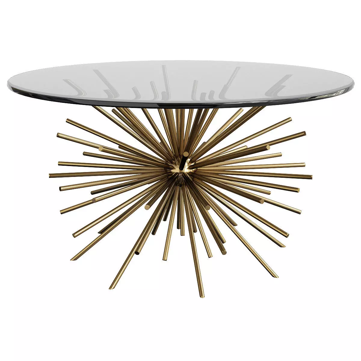 Starburst Coffee Table Blackened Brass Low-poly 3D model
