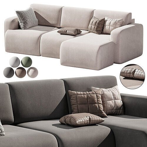 Sofa corner Bonent 3D model