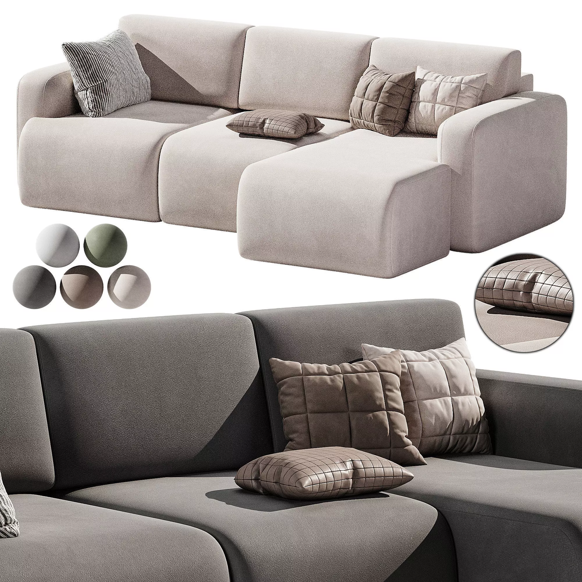 Sofa corner Bonent 3D model_0