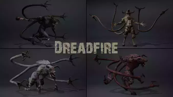 Dreadfire Low-poly 3D model