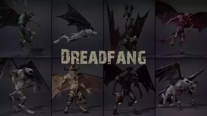 Dreadfang Low-poly 3D model