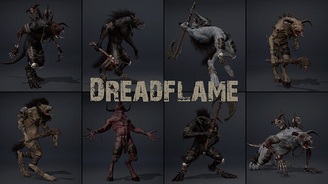 Dreadflame Low-poly 3D model
