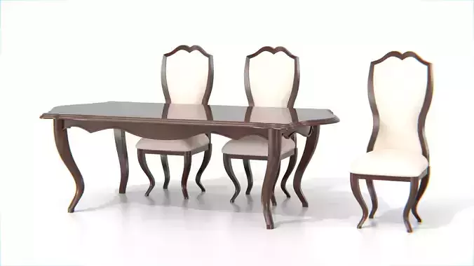 Antique Dining Table Set