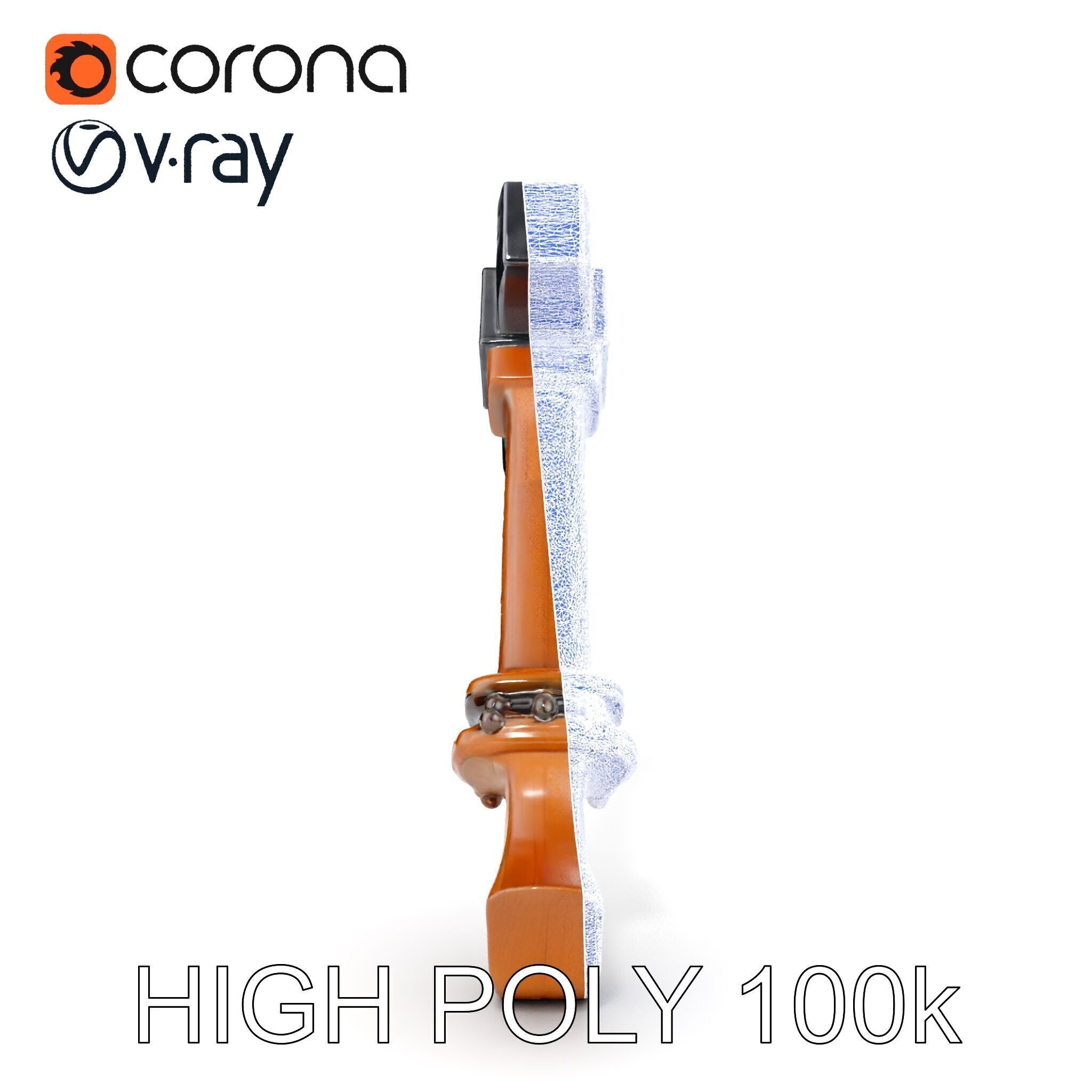 Fantasy Battle Axe with Gem Model Pack Low-poly 3D model_18