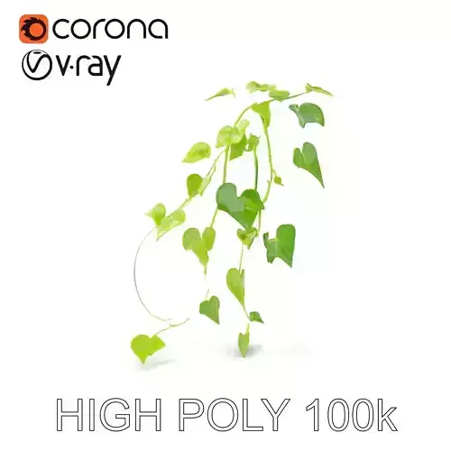 Climbing Ivy Plant Model Pack for Architectural Visualization Low-poly 3D model