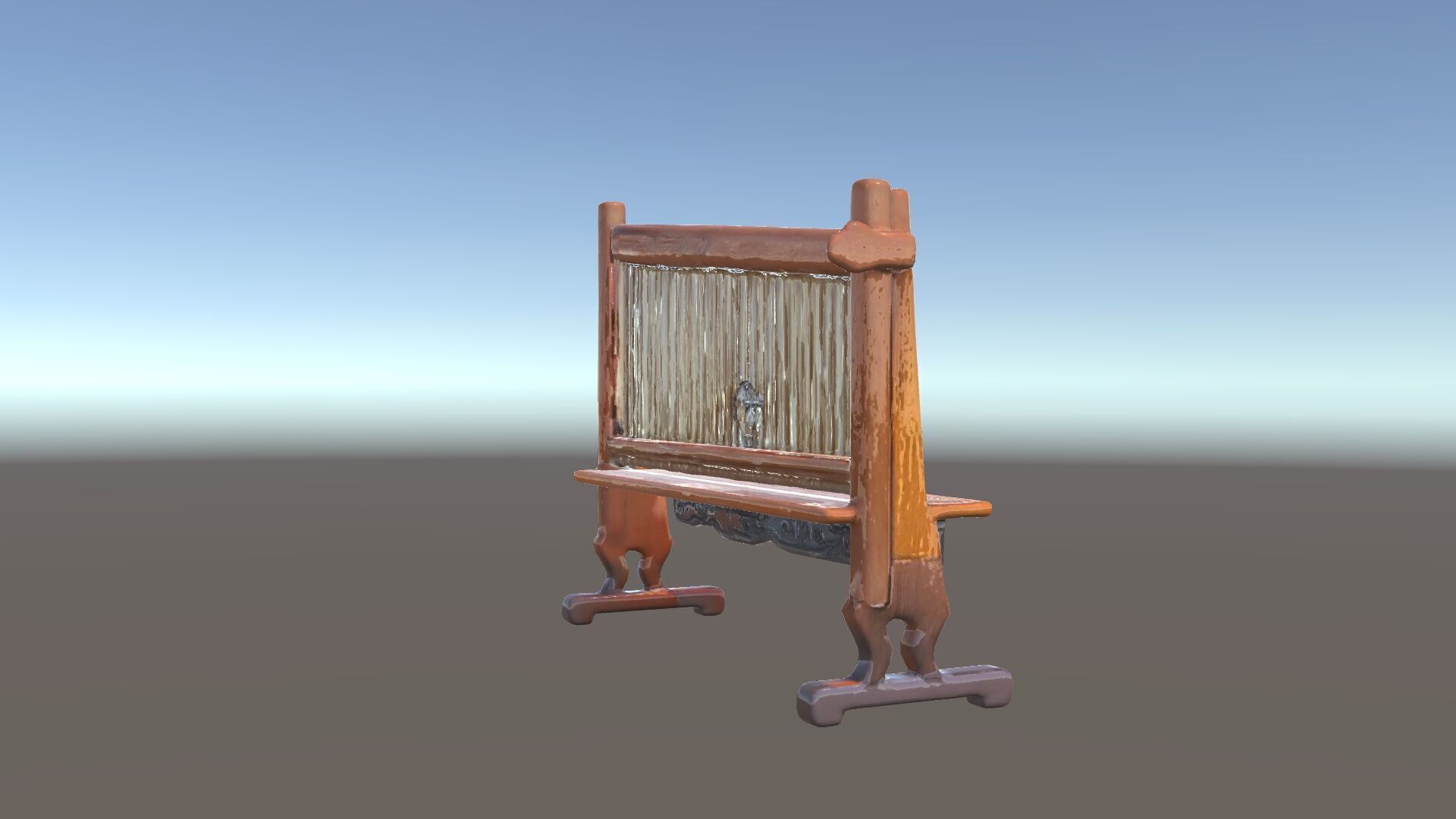 Traditional Wind Chime Wooden Stand Model Pack Low-poly 3D model_11