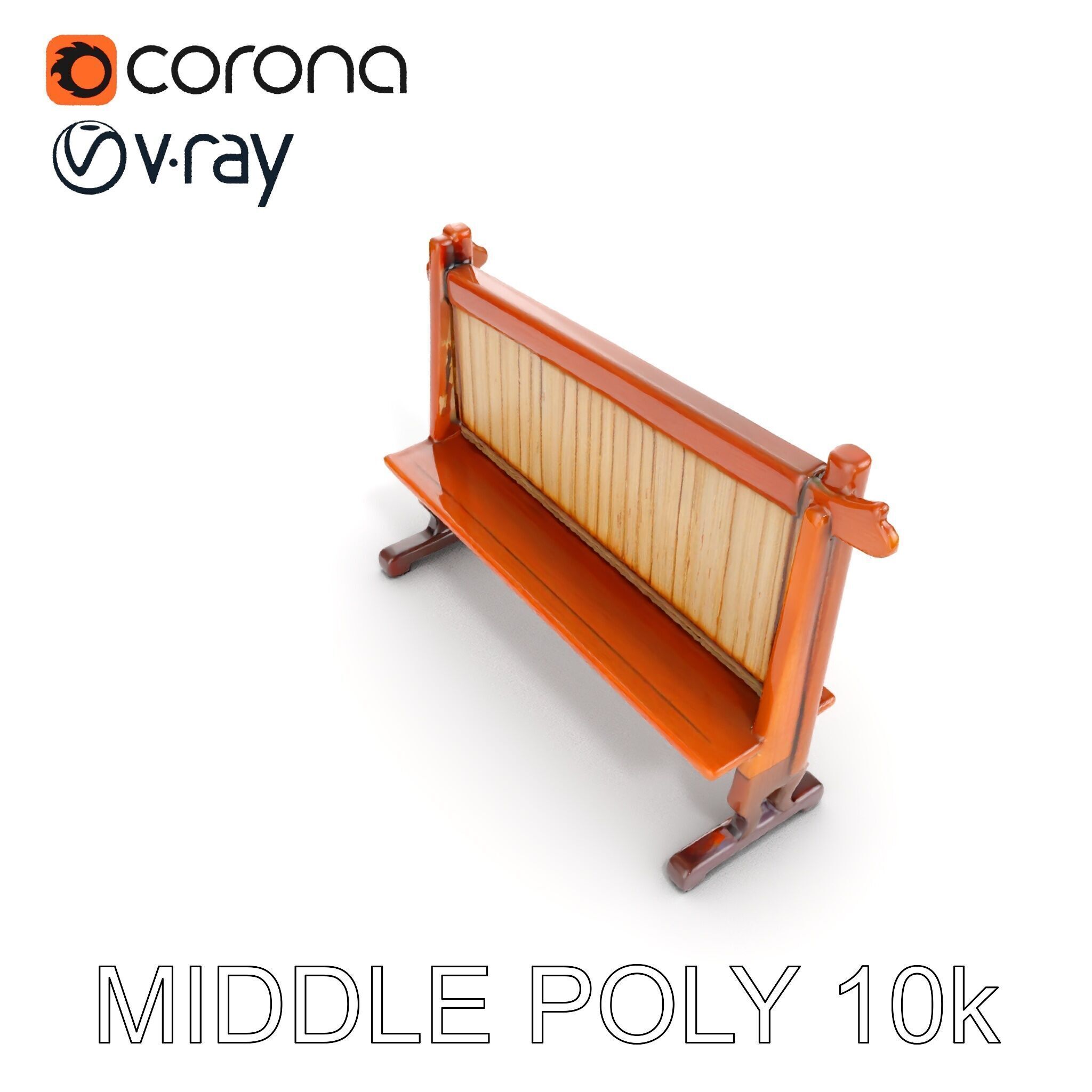 Traditional Wind Chime Wooden Stand Model Pack Low-poly 3D model_31