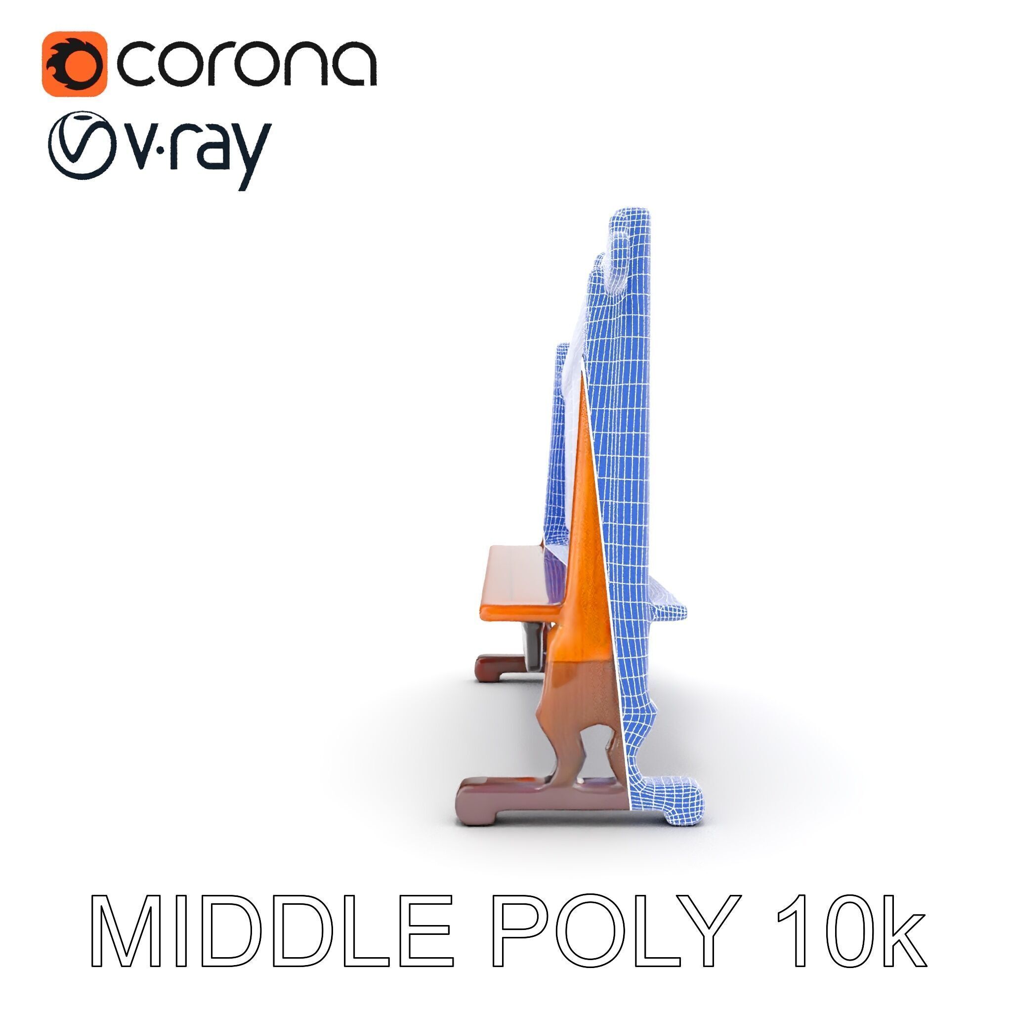 Traditional Wind Chime Wooden Stand Model Pack Low-poly 3D model_19