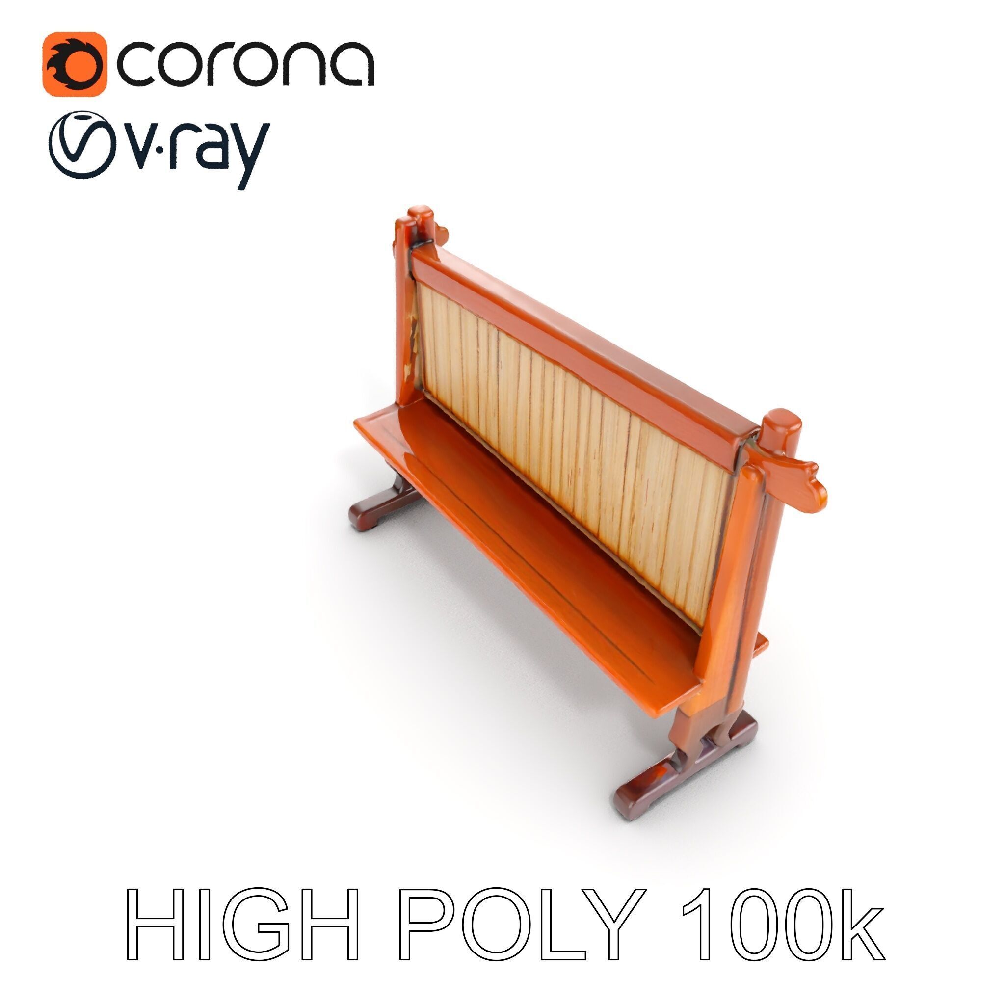 Traditional Wind Chime Wooden Stand Model Pack Low-poly 3D model_27