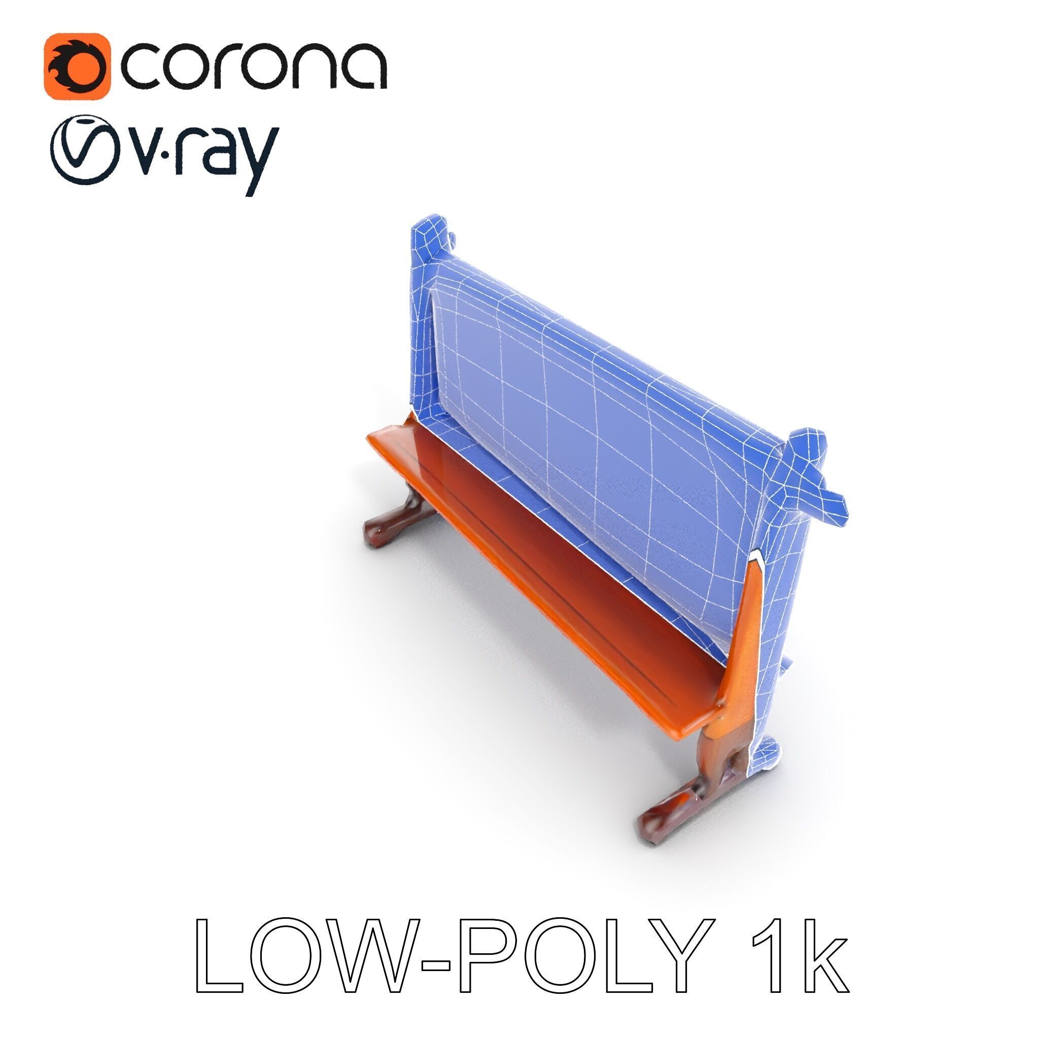 Traditional Wind Chime Wooden Stand Model Pack Low-poly 3D model_7