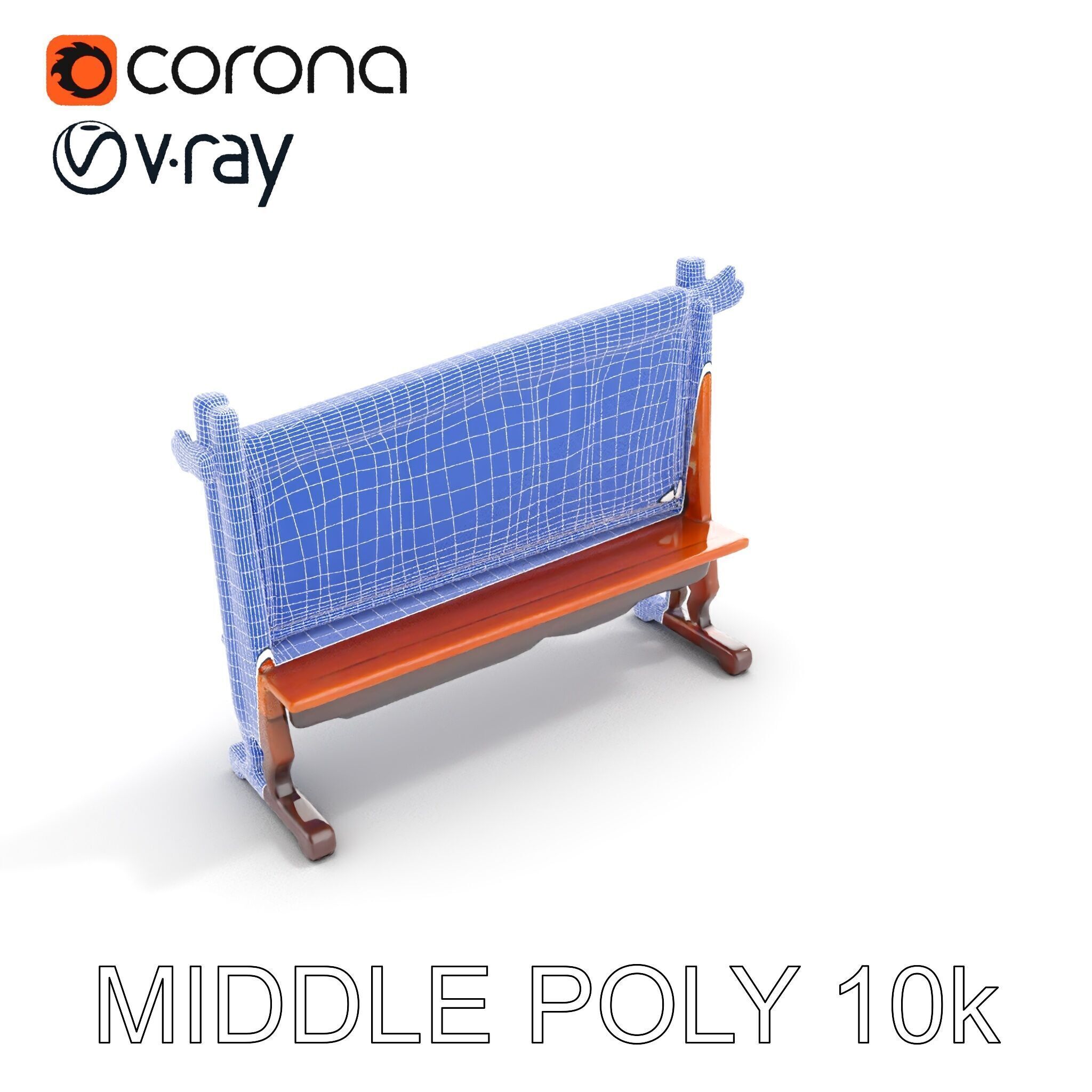 Traditional Wind Chime Wooden Stand Model Pack Low-poly 3D model_9