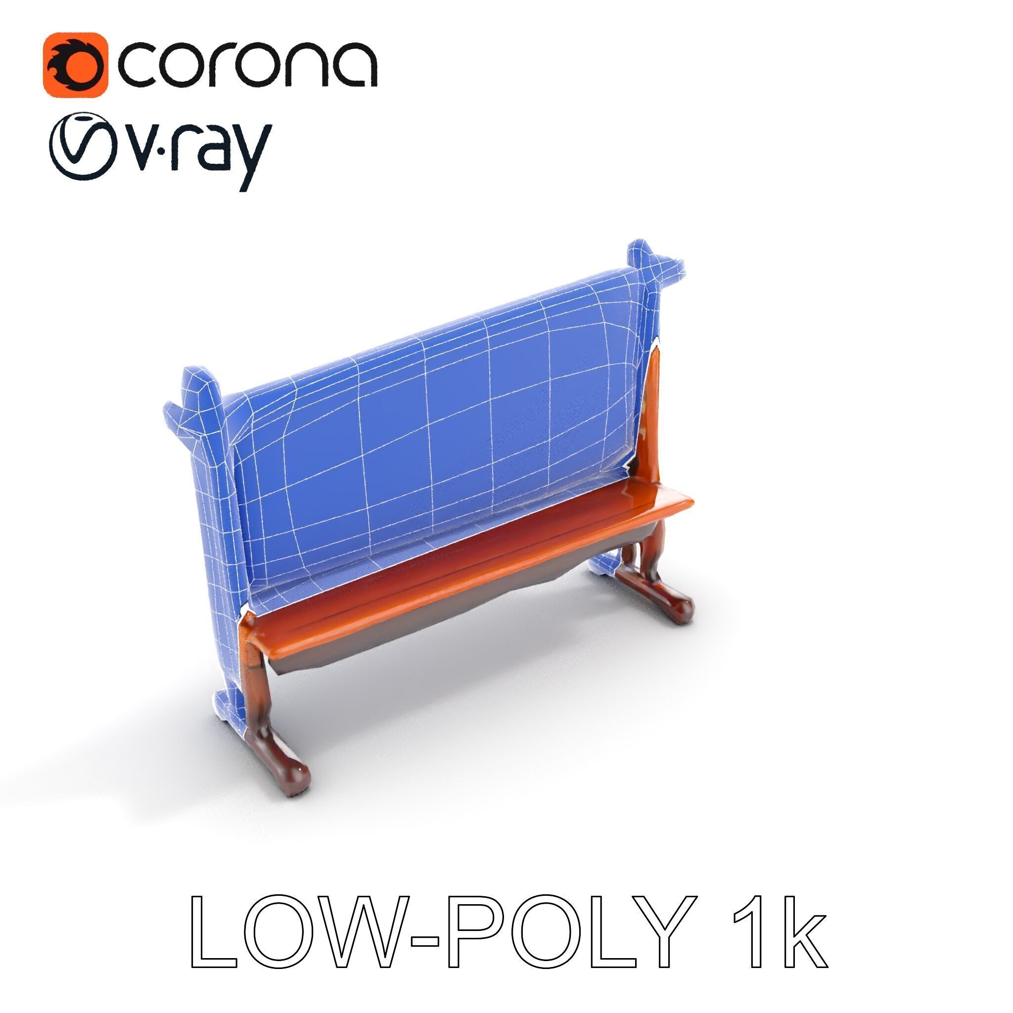 Traditional Wind Chime Wooden Stand Model Pack Low-poly 3D model_34