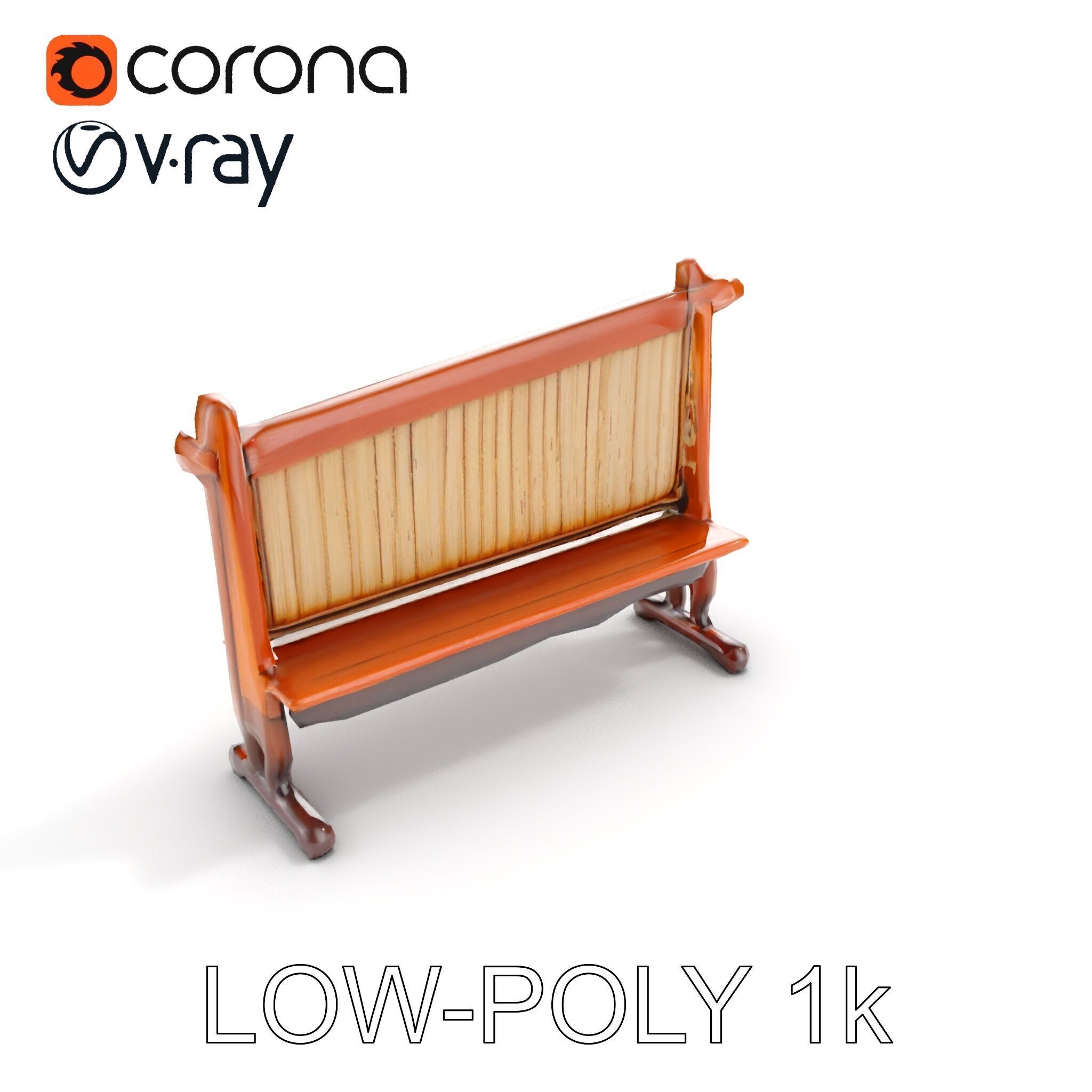 Traditional Wind Chime Wooden Stand Model Pack Low-poly 3D model_15