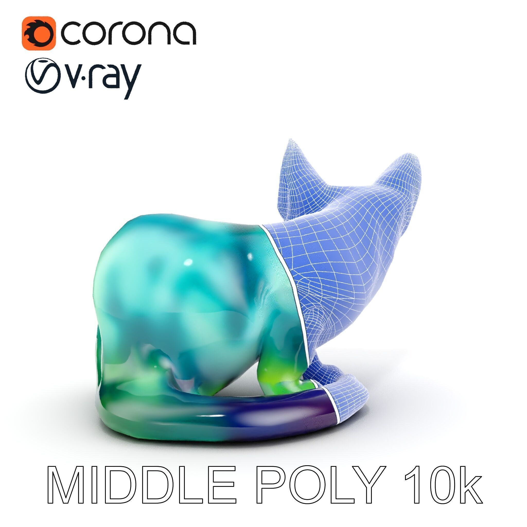 Fantasy Cat Model Pack Low-poly 3D model_25