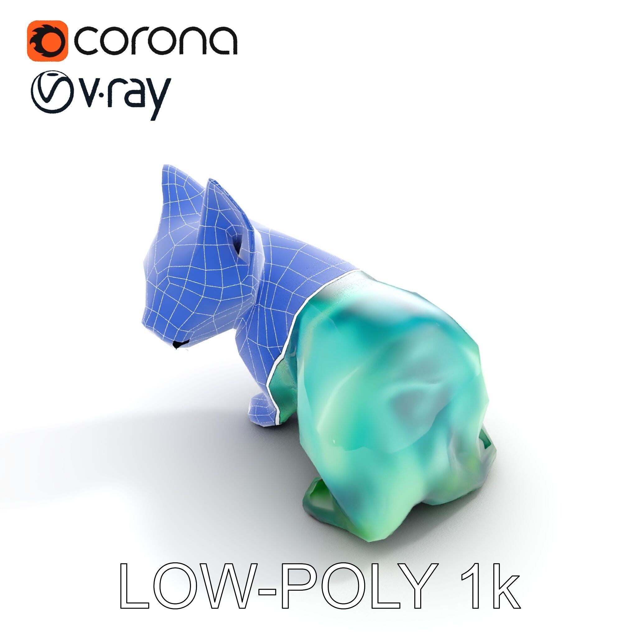 Fantasy Cat Model Pack Low-poly 3D model_31