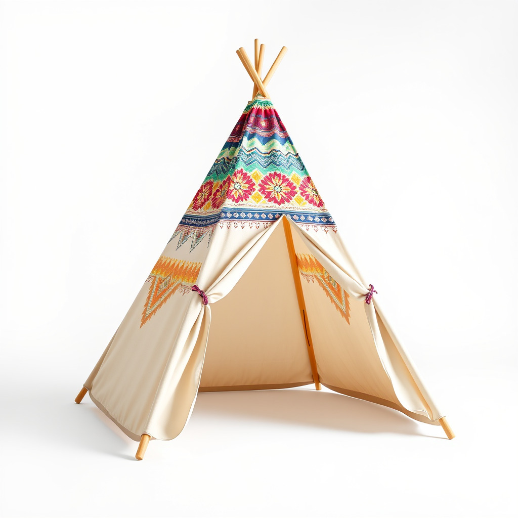 Colorful Teepee Tent Model Pack Low-poly 3D model_2