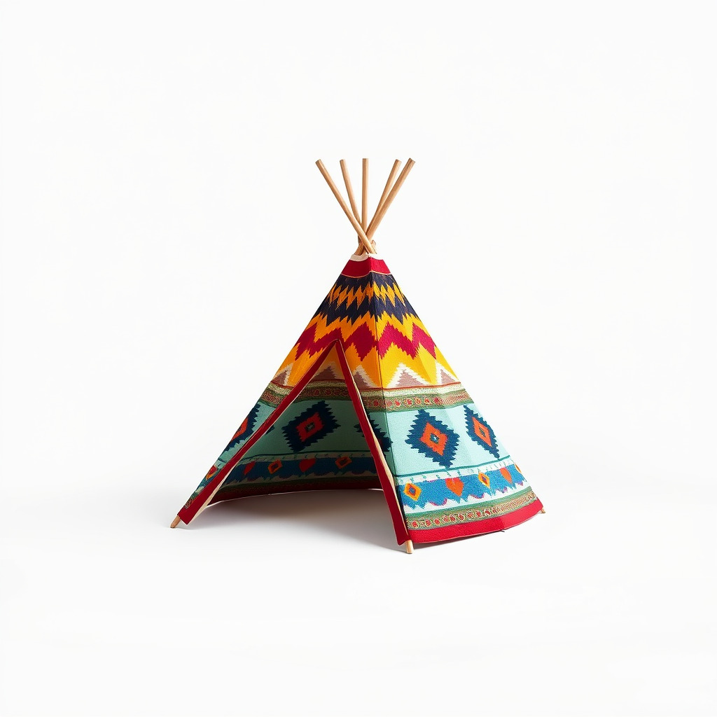 Colorful Teepee Tent D Model Pack Low-poly 3D model_2