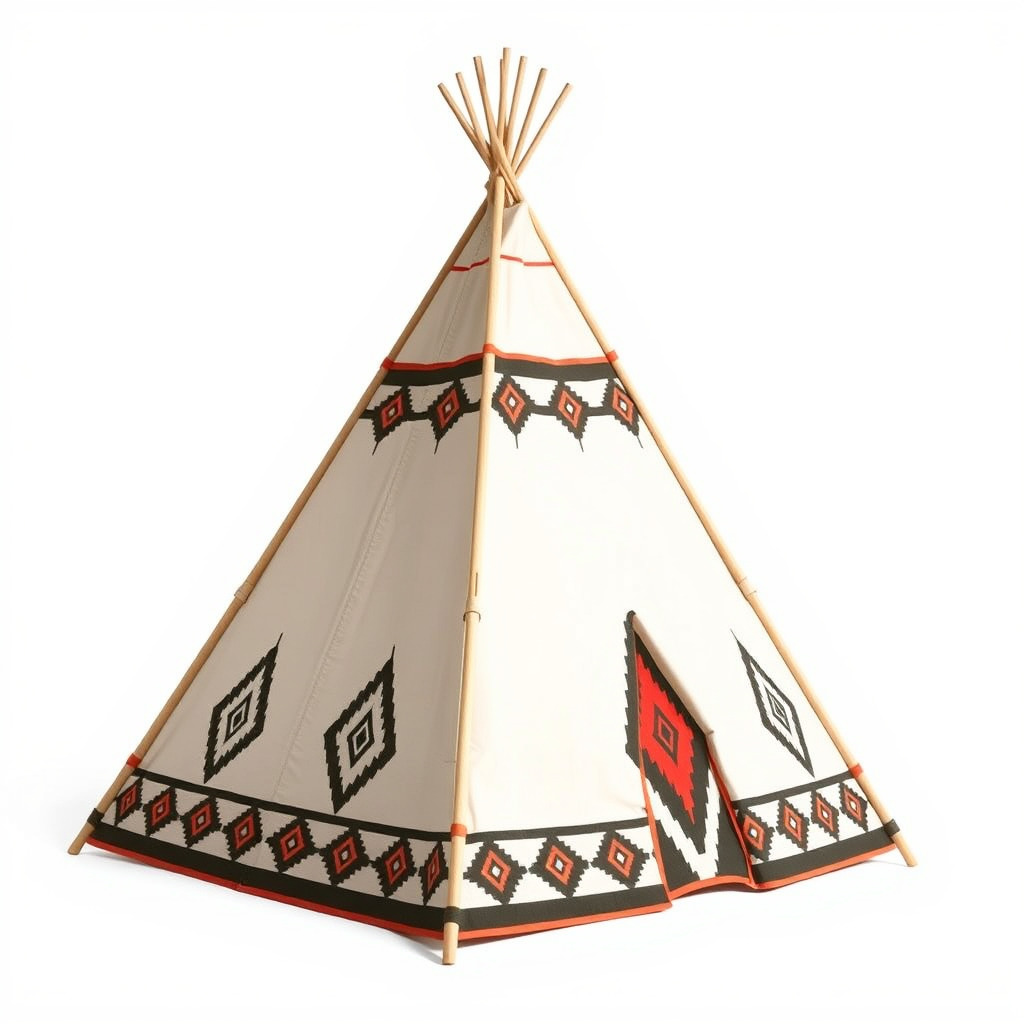 Native American Tipi Tent Model Pack Low-poly 3D model_2