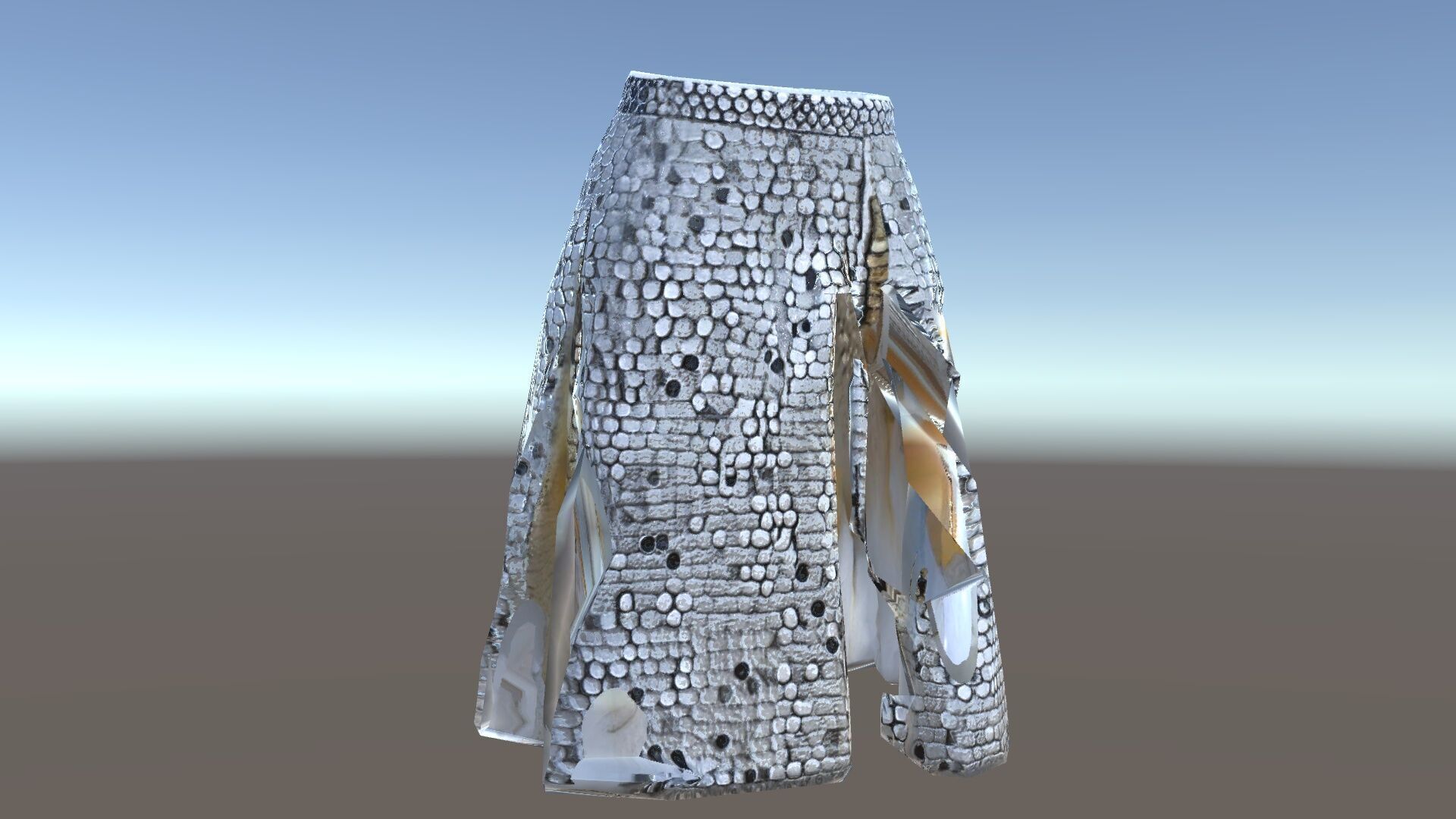 Sequin Skirt D Model Pack Low-poly 3D model_34