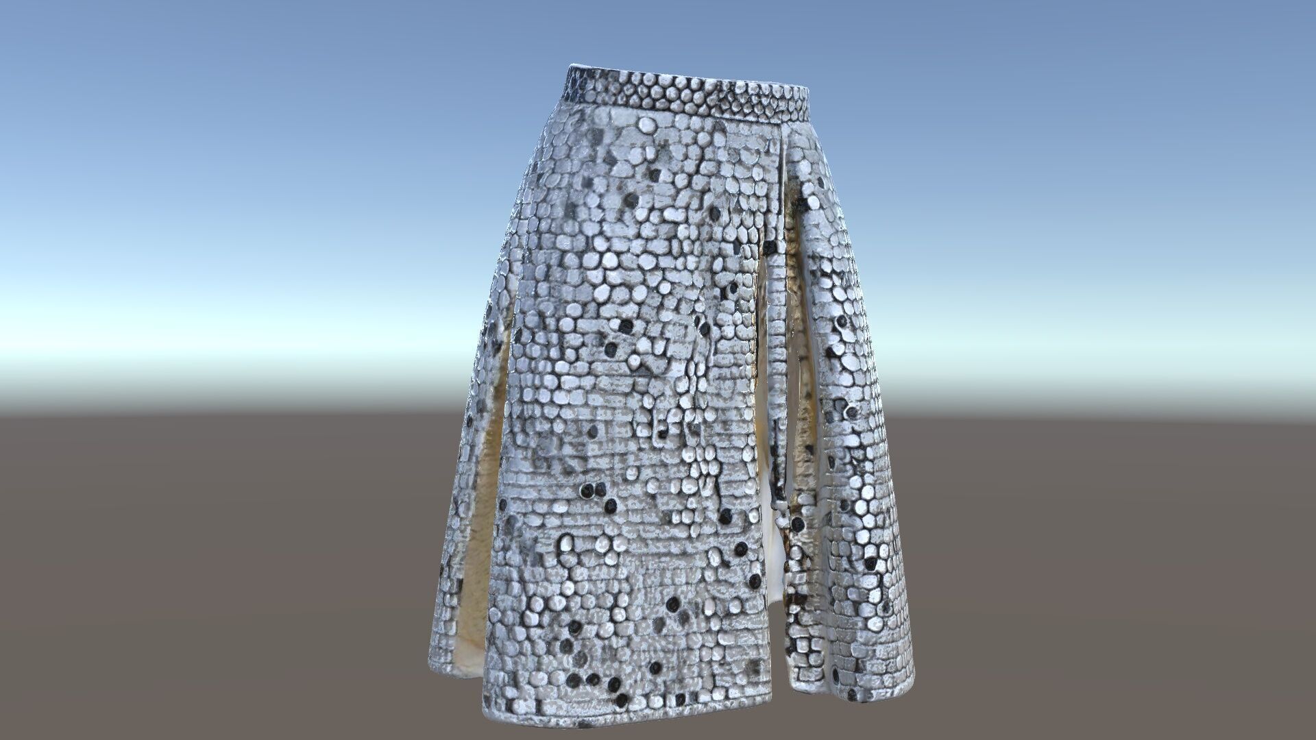 Sequin Skirt D Model Pack Low-poly 3D model_5