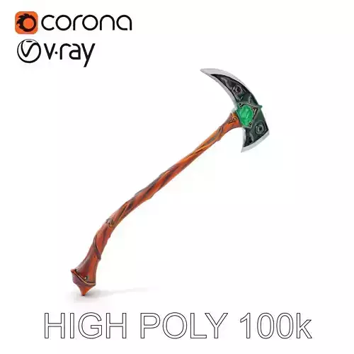 Fantasy Axe Model Pack with Textured Details