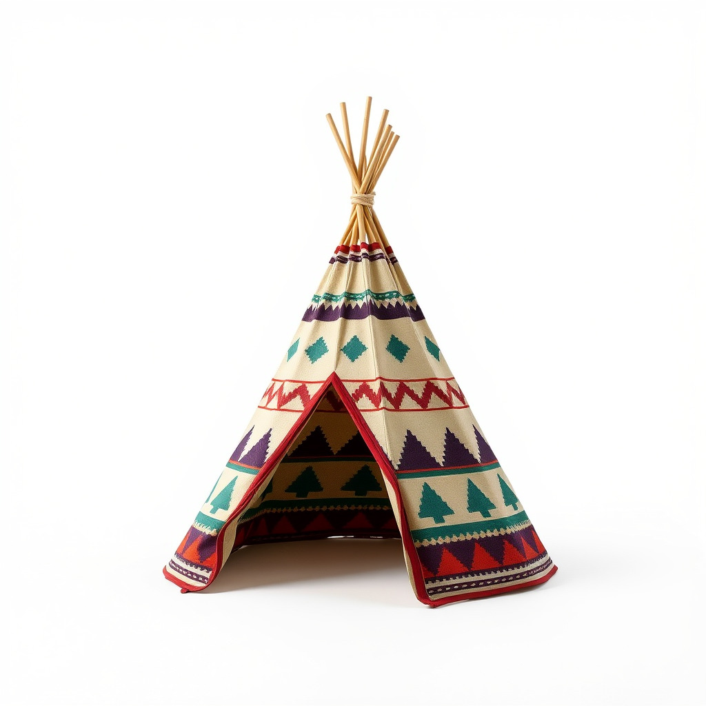 Colorful Teepee Tent Model Pack Low-poly 3D model_2