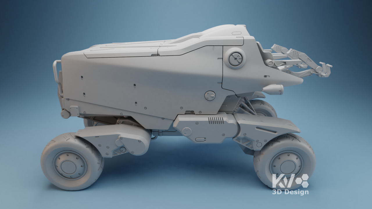 KV-Death Stranding-Pickup Off-Roader 3D print model_5