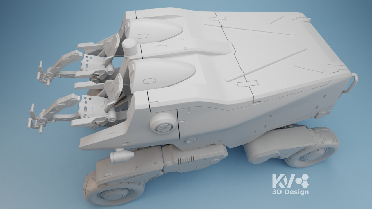 KV-Death Stranding-Pickup Off-Roader 3D print model_8