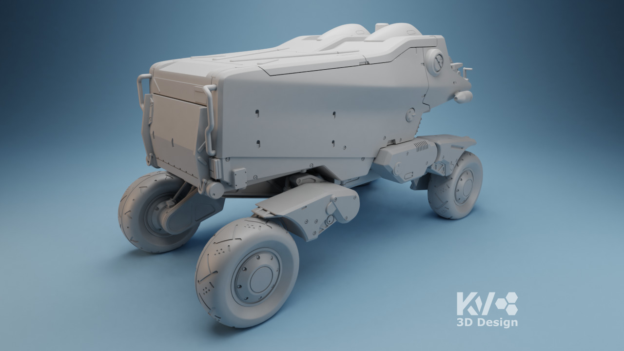 KV-Death Stranding-Pickup Off-Roader 3D print model_4