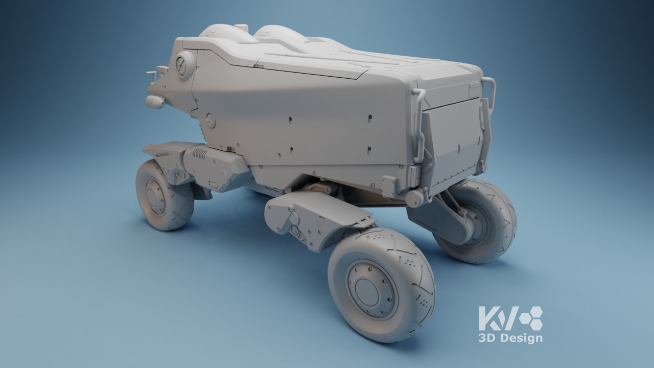 KV-Death Stranding-Pickup Off-Roader 3D print model_6