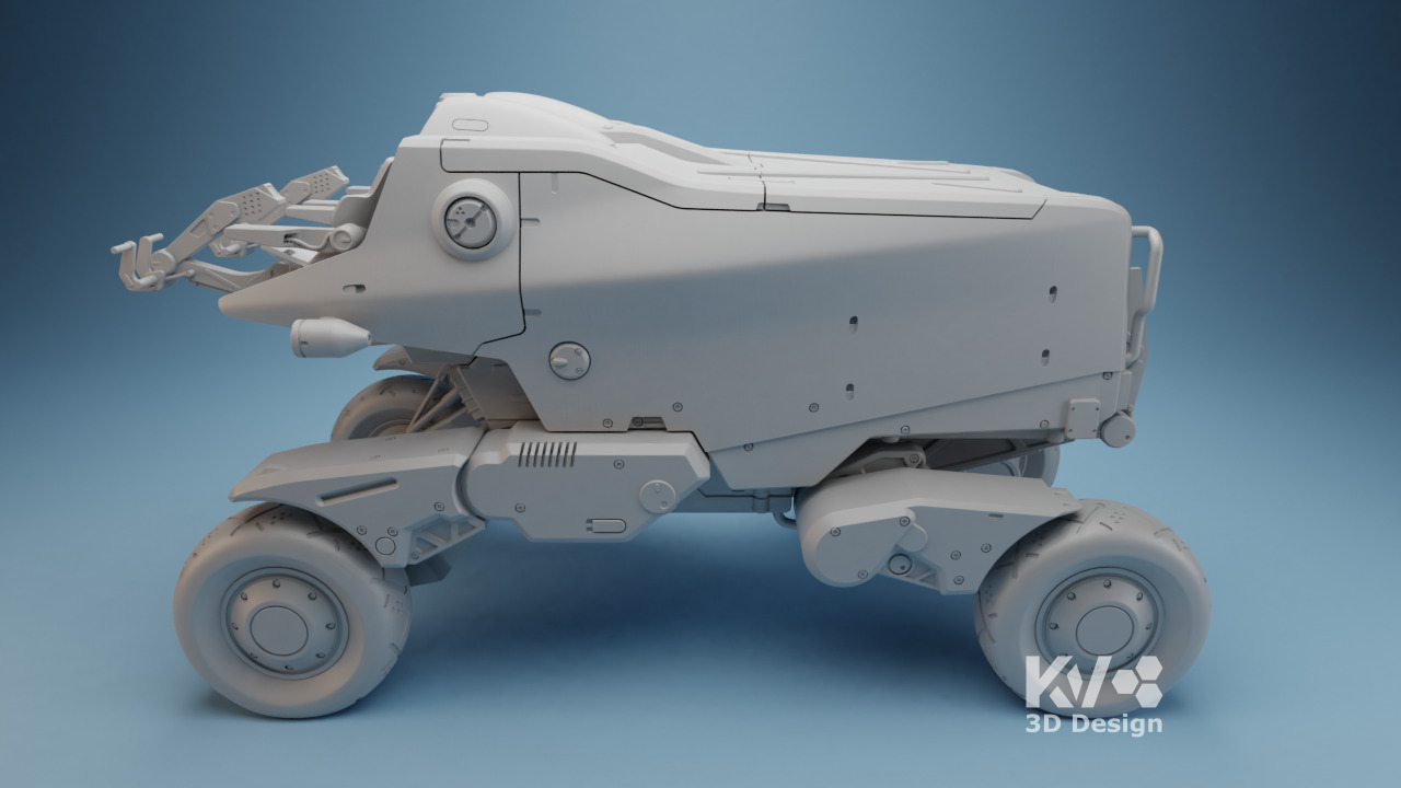 KV-Death Stranding-Pickup Off-Roader 3D print model_2