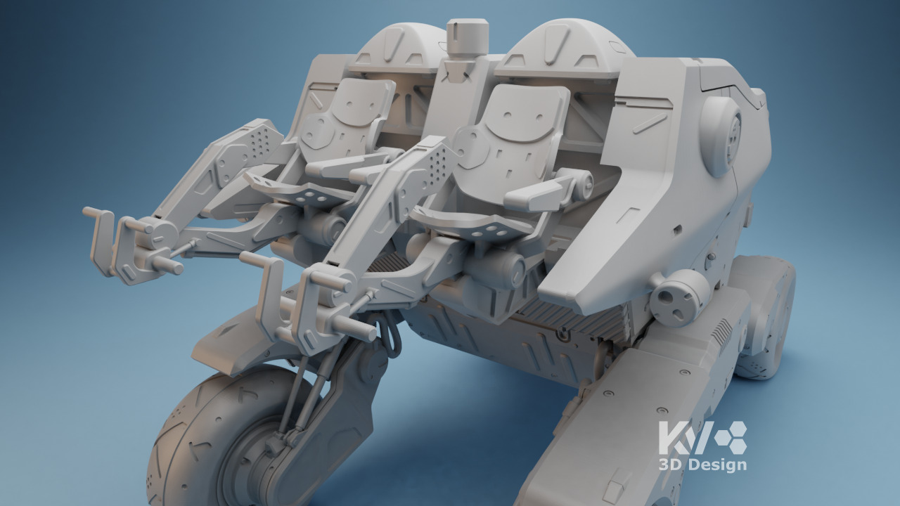KV-Death Stranding-Pickup Off-Roader 3D print model_7