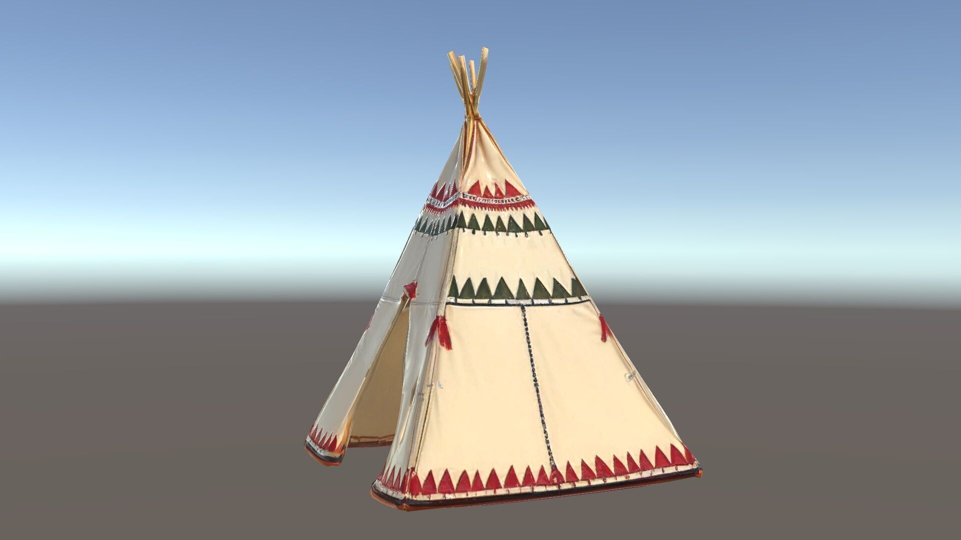Colorful Teepee Tent D Model Pack Low-poly 3D model_15