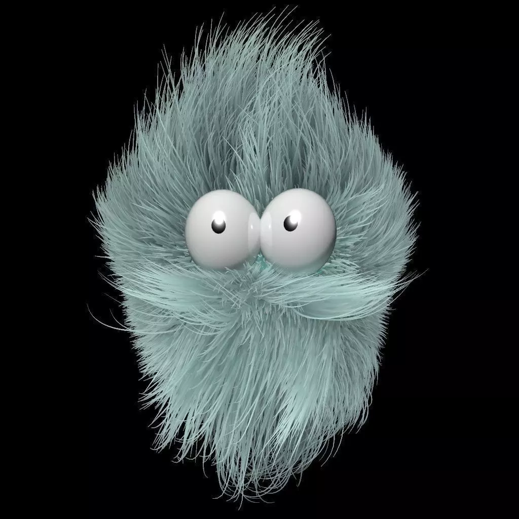 Fluffy Character 3D model