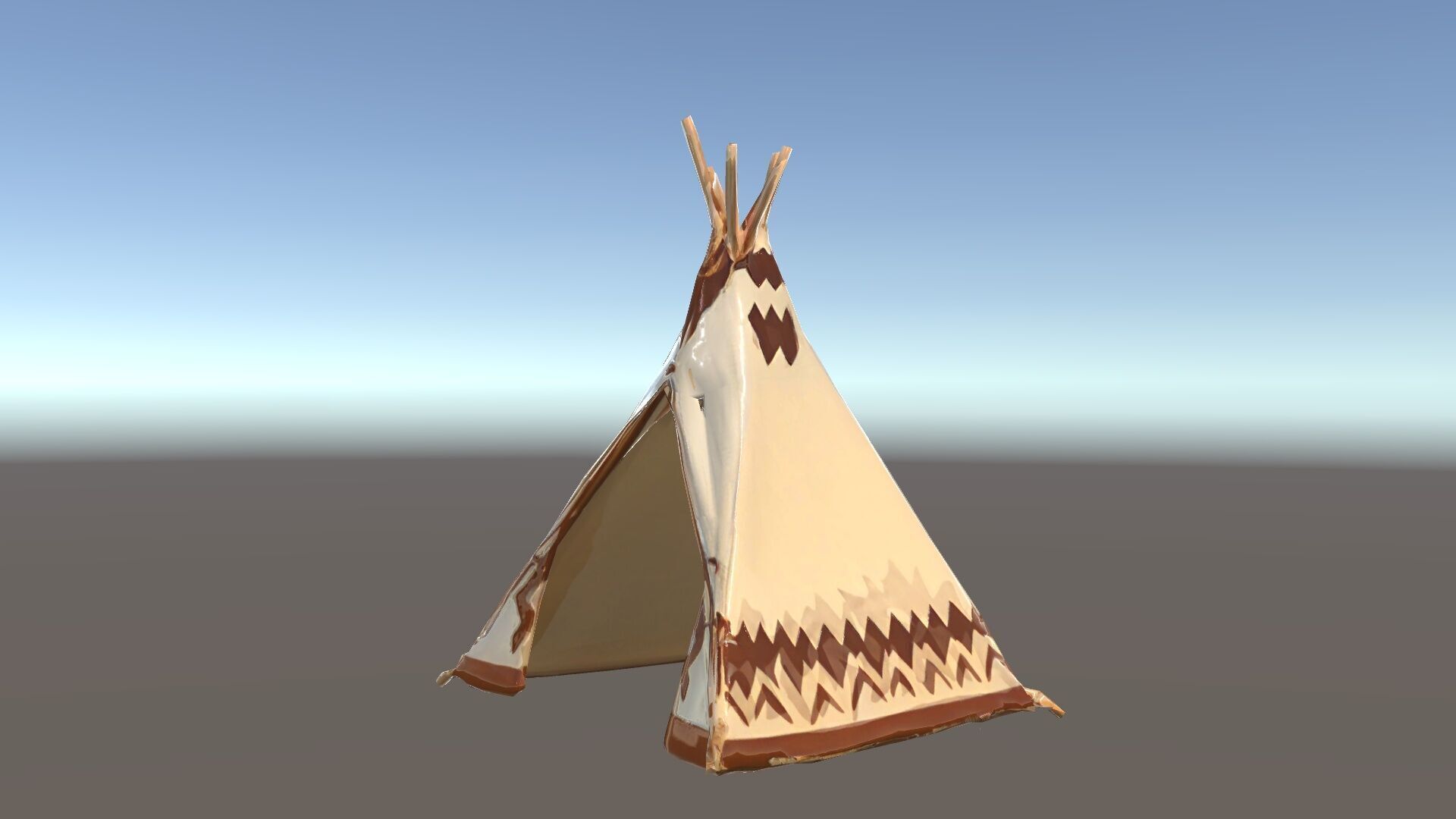 Traditional Teepee Model Pack with HighResolution Textures Low-poly 3D model_22