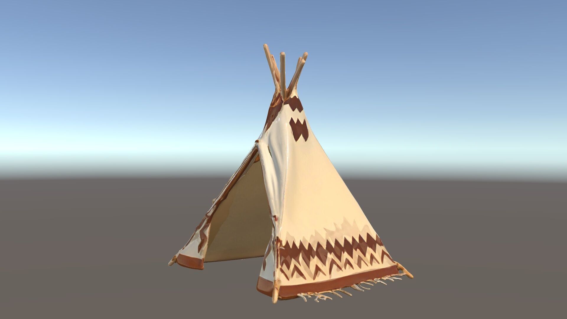 Traditional Teepee Model Pack with HighResolution Textures Low-poly 3D model_15