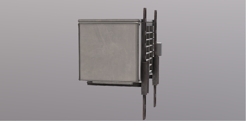 Realistic Industrial Air Conditioning Outdoor Unit 3D Model  Low-poly 3D model_5