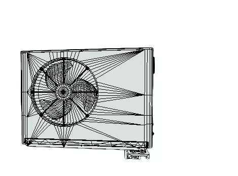 Realistic Industrial Air Conditioning Outdoor Unit 3D Model  Low-poly 3D model_34