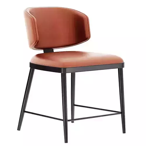 Modish Side Chair with Padded Upholstery