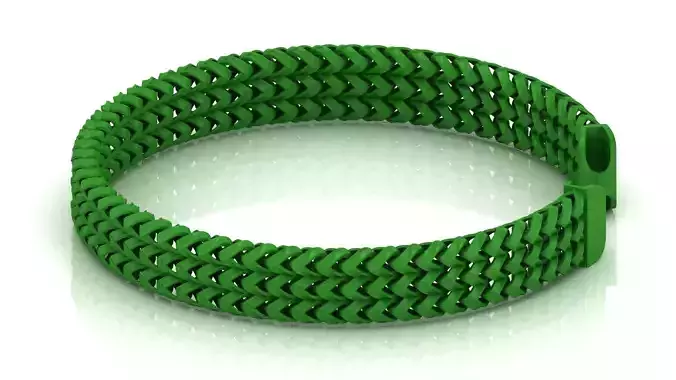 11MM SPIRAL 3 Line Franco Chain or Bracelet  3D print model