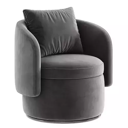 Layyinah Upholstered Swivel Barrel Chair