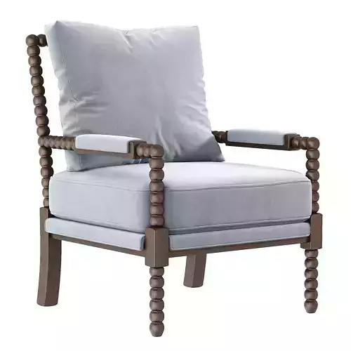 Millissa Mid Century Solid Wood Accent Armchair