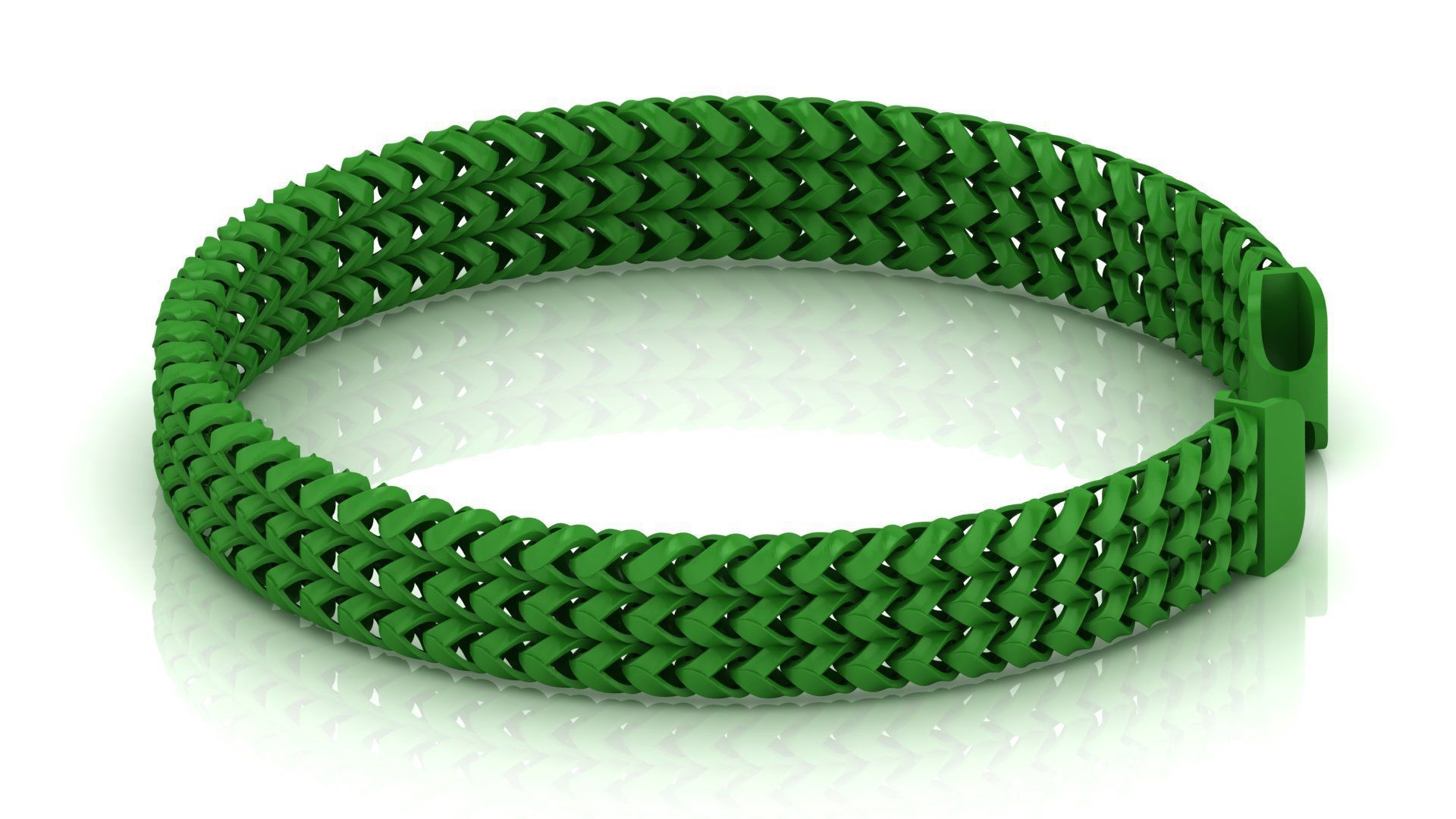 5 SET OF SPIRAL 3 Line Franco Chain or Bracelet  3D Model Collection_2