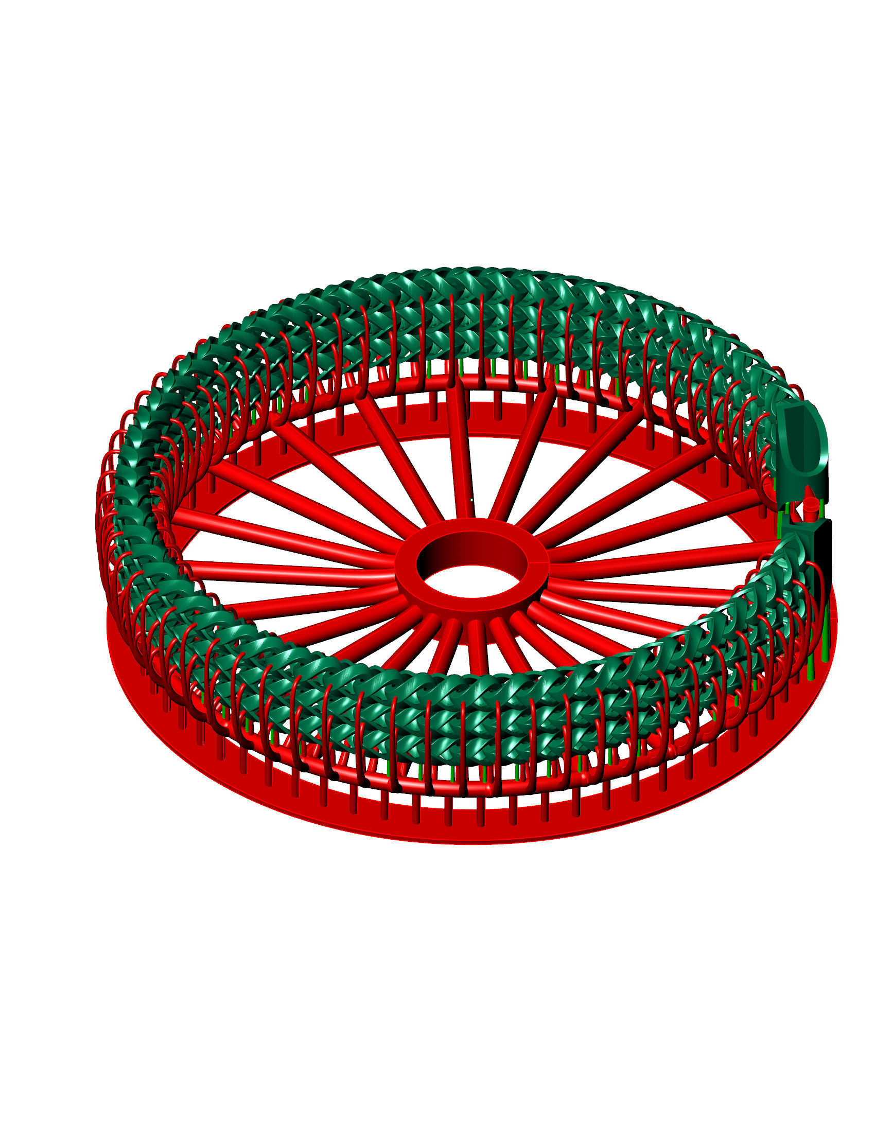 5 SET OF SPIRAL 3 Line Franco Chain or Bracelet  3D Model Collection_1