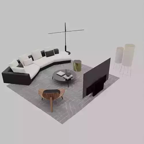 Classic sofa chair30 3D model