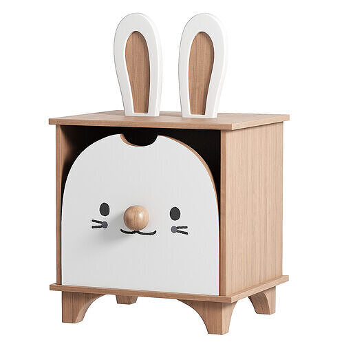Childrens storage cabinet solid wood 3D model